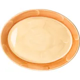 Блюдо «Паприка» овальное фарфор ,H=20,L=280,B=215мм оранжев.,бежев.