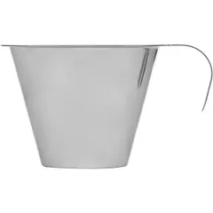 Стакан мерный с ручкой сталь нерж. 250мл D=10,H=8см серебрист., изображение 2