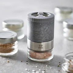 Мельница для соли «Маэстро» циркониевый механизм бук,стекло ,H=11см граф., изображение 3