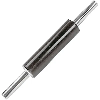 Скалка с вращающимися ручками антиприг.покр.,сталь нерж. ,L=200,B=55мм черный,металлич.