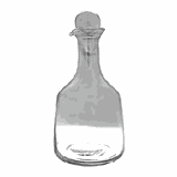 Графин с крышкой стекло 0,5л D=95,H=200мм прозр.