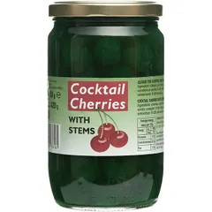 Cherry without cuttings “Kokt.” 750 g (85 pcs. in a jar)  glass  D=85, H=150mm  green.