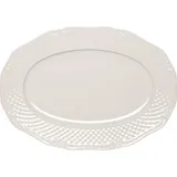 Блюдо «Афродита» овальное фарфор ,H=30,L=380,B=265мм белый