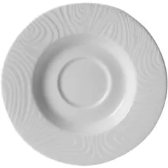 Saucer “Optic” porcelain D=160,H=16mm white