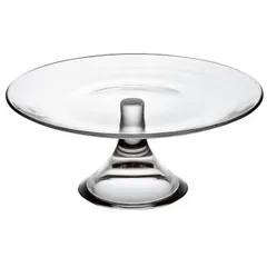 Cake stand “Banquet” glass D=210,H=95mm clear.