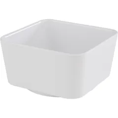 Square salad bowl plastic 0.6l ,H=7,L=13,B=13cm white