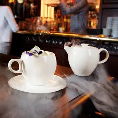 Блюдце «Нектар» для чашки L9603 фарфор D=12см айвори, изображение 3