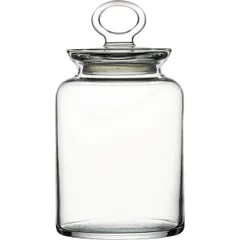 Round jar with a lid “Kitchen”  glass, rubber  1,515 l  D=99, H=221mm  clear.