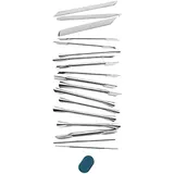 Набор ножей для карвинга[18шт] сталь нерж. ,L=160,B=18мм металлич.