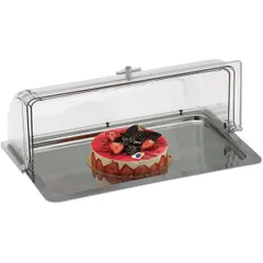 Крышка для корзины для хлеба акрил ,H=17,L=53,B=32,5см прозр.