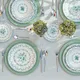 Набор посуды «Элоиз» тарелки d=27х22сх19 см[18шт] фарфор белый,голуб., изображение 4