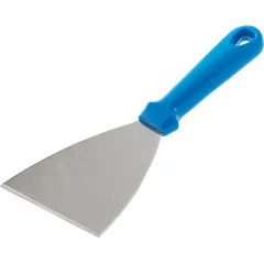 Лопатка для пиццы треугольная сталь нерж.,пластик ,L=10/24см синий
