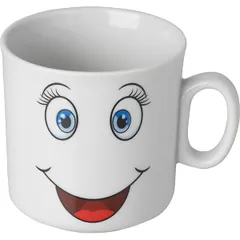 Кружка «Улыбайся» детская фарфор 200мл белый, изображение 2