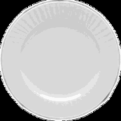 Тарелка «Нестор» мелкая фарфор D=24,H=2см белый
