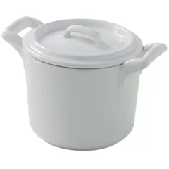 Baking pot “Bel Cousin”  porcelain  0.52 l  D=11, H=11.2, L=15, B=13cm  white