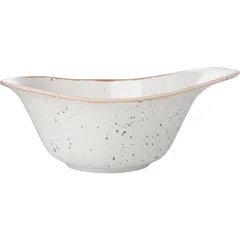 Salad bowl “Punto Bianca”  porcelain  0.5 l , H=90, L=205mm  white, black