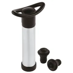 Помпа для вина + пробки вакуумные 2 шт. абс-пластик,резина D=35,L=210,B=140мм черный,стальной