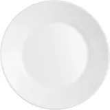 Тарелка «Ресторан» стекло D=235,H=25мм белый