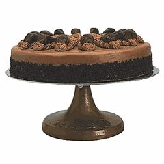 Rotating cake stand D=30.5,H=12.5cm bronze.