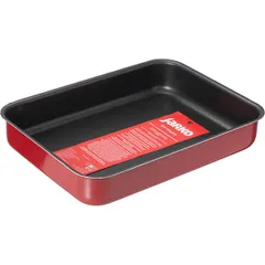 Противень алюмин.,антиприг.покр. ,H=55,L=315,B=240мм красный,черный, изображение 2