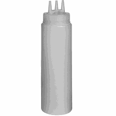 Емкость для соусов с тремя носиками пластик 0,69л D=7,H=26см белый