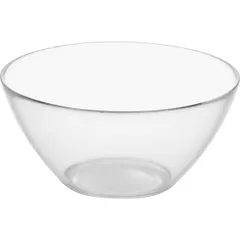 Salad bowl “Space” glass D=20cm clear.