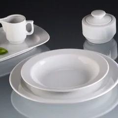 Тарелка «Прага» мелкая фарфор D=28,H=3см белый, изображение 2