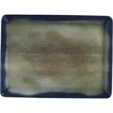 Блюдо «Нанокрем Дарк Блю» прямоугольное фарфор ,H=22,L=350,B=260мм тем.син.,зелен.