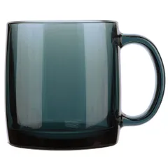 Mug “Nordic” glass 380ml blue.