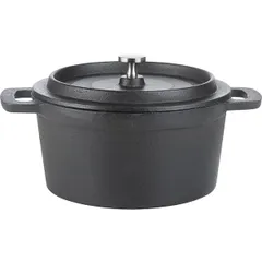 Кастрюля для запекания «Эмбер Каст Мэтт» чугун 0,7л D=14,H=7см черный, изображение 2