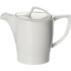 Кофейник «Атлантис» с крышкой фарфор 300мл D=85,H=125,L=160,B=85мм белый