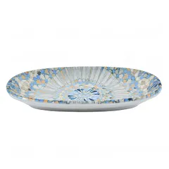 Блюдо сервировочное «Мозаик» овальное фарфор ,L=19,B=11см разноцветн., изображение 2