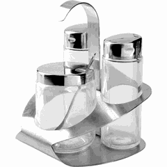 Набор для специй «Стоха» соль, перец, горчица