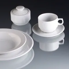 Сахарница «Прага» фарфор 200мл D=9,H=8см белый, изображение 3