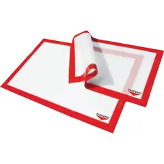 Baking sheet (-40+280C)  silicone , L=53, B=32cm  white, red