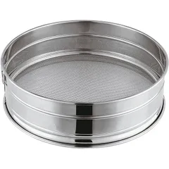 Flour sieve  stainless steel  D=30cm  silver.