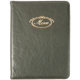 Папка-меню «СП» кожезам. ,L=26,5,B=19,5см зелен.