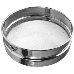 Sieve for flour "Prootel" cells 1*1mm  stainless steel  D=16cm  silver.