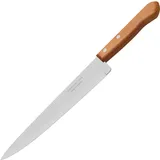Нож поварской сталь,дерево ,L=32/20,B=4см металлич.,коричнев.