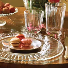 Блюдо «Мурано Ланче» набор[2шт] стекло D=32см прозр., изображение 2