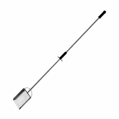 Shovel for ash body handle  stainless steel, plastic , L=175/21cm  metallic, black