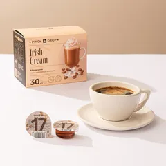 Сироп «Айриш Крим» ароматизированный порционный Pinch&Drop[30шт] картон 15мл ,H=12,L=15,5,B=10см, изображение 3