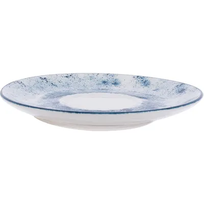 Блюдце с декором «Аида» фарфор D=16см белый,синий, изображение 2