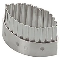 Pastry cutter, corrugated  stainless steel , H=35, L=120, B=60mm