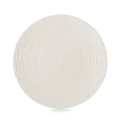 Plate “Arborescence” small  porcelain  D=310, H=35mm ivory