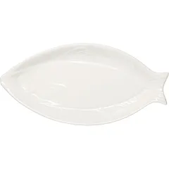 Блюдо «Кунстверк» для рыбы фарфор ,H=31,L=335,B=164мм белый
