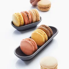 Блюдо для комплимента керамика ,H=20,L=85,B=50мм черный, изображение 3