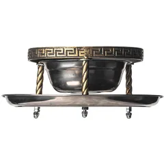 Набор для подачи саджа без крышки 2 предмета сталь нерж.,тефлон D=29,5,H=23см золотой, изображение 4