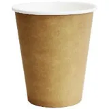 Биоразлагаемые стаканы, крафт, 1 слой, картон, 350мл, 50шт «Rops»