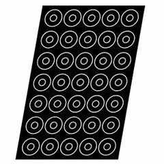 Confectionery mold “Ring”[60pcs] silicone, fiberglass D=40,H=12,L=600,B=400mm